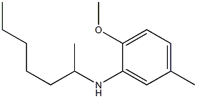 N-(heptan-2-yl)-2-methoxy-5-methylaniline Struktur