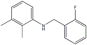 N-[(2-fluorophenyl)methyl]-2,3-dimethylaniline Struktur