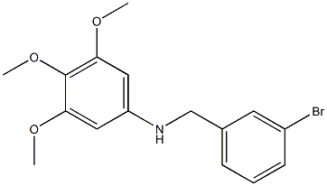 N-[(3-bromophenyl)methyl]-3,4,5-trimethoxyaniline Structure