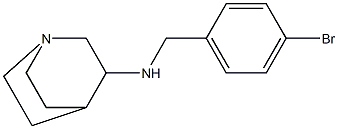 N-[(4-bromophenyl)methyl]-1-azabicyclo[2.2.2]octan-3-amine Struktur
