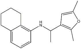 N-[1-(2,5-dimethylfuran-3-yl)ethyl]-5,6,7,8-tetrahydronaphthalen-1-amine Struktur