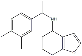 N-[1-(3,4-dimethylphenyl)ethyl]-4,5,6,7-tetrahydro-1-benzofuran-4-amine Struktur