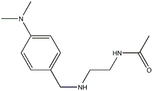 N-[2-({[4-(dimethylamino)phenyl]methyl}amino)ethyl]acetamide Struktur