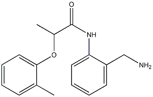N-[2-(aminomethyl)phenyl]-2-(2-methylphenoxy)propanamide Struktur