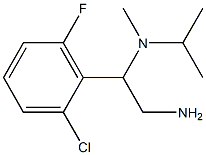 N-[2-amino-1-(2-chloro-6-fluorophenyl)ethyl]-N-isopropyl-N-methylamine Struktur