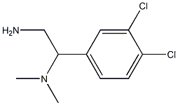 N-[2-amino-1-(3,4-dichlorophenyl)ethyl]-N,N-dimethylamine Struktur