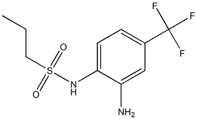 N-[2-amino-4-(trifluoromethyl)phenyl]propane-1-sulfonamide Struktur
