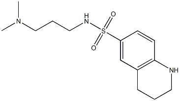 N-[3-(dimethylamino)propyl]-1,2,3,4-tetrahydroquinoline-6-sulfonamide Structure