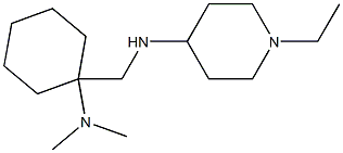 N-{[1-(dimethylamino)cyclohexyl]methyl}-1-ethylpiperidin-4-amine Struktur
