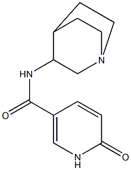 N-{1-azabicyclo[2.2.2]octan-3-yl}-6-oxo-1,6-dihydropyridine-3-carboxamide Struktur
