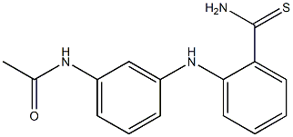 N-{3-[(2-carbamothioylphenyl)amino]phenyl}acetamide Struktur
