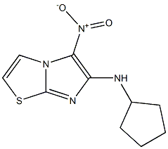 N-cyclopentyl-5-nitroimidazo[2,1-b][1,3]thiazol-6-amine Struktur
