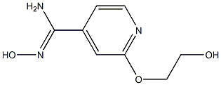N'-hydroxy-2-(2-hydroxyethoxy)pyridine-4-carboximidamide Struktur