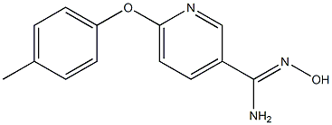 N'-hydroxy-6-(4-methylphenoxy)pyridine-3-carboximidamide Structure