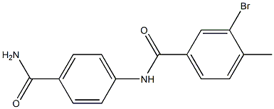 N-[4-(aminocarbonyl)phenyl]-3-bromo-4-methylbenzamide