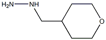 1-((tetrahydro-2H-pyran-4-yl)methyl)hydrazine Struktur