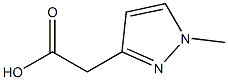 (1-methyl-1H-pyrazol-3-yl)acetic acid Struktur