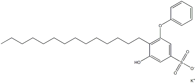 5-Hydroxy-6-tetradecyl[oxybisbenzene]-3-sulfonic acid potassium salt Structure