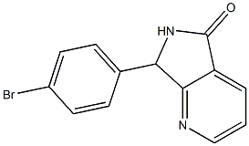 6,7-Dihydro-7-(4-bromophenyl)-5H-pyrrolo[3,4-b]pyridin-5-one Structure