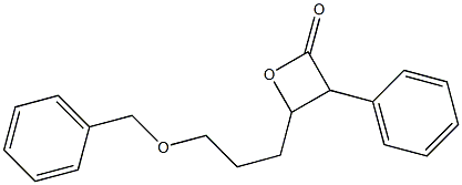 3-Phenyl-4-[3-(benzyloxy)propyl]oxetan-2-one Struktur