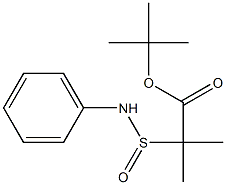 2-[(Phenyl)aminosulfinyl]isobutyric acid tert-butyl ester Struktur