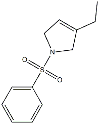 1-(Phenylsulfonyl)-3-ethyl-3-pyrroline Struktur