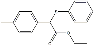 2-(Phenylthio)-2-(4-methylphenyl)acetic acid ethyl ester Struktur