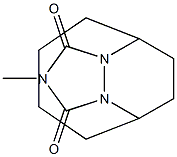 Hexahydro-2-methyl-5,10-ethano-1H-[1,2,4]triazolo[1,2-a][1,2]diazocine-1,3(2H)-dione Struktur