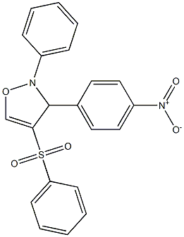 2-Phenyl-3-(4-nitrophenyl)-4-(phenylsulfonyl)-4-isoxazoline Struktur