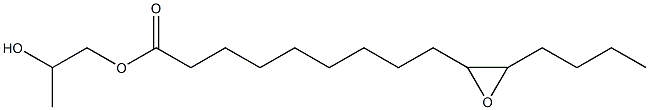 10,11-Epoxypentadecanoic acid 2-hydroxypropyl ester Struktur