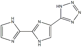 4-(1H-Tetrazole-5-yl)-2,2'-bi[1H-imidazole] Struktur