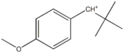 1-(4-Methoxyphenyl)-2,2-dimethylpropan-1-ylium Struktur