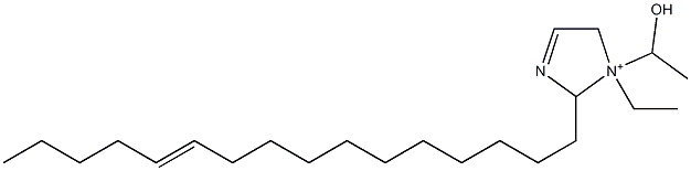 1-Ethyl-2-(11-hexadecenyl)-1-(1-hydroxyethyl)-3-imidazoline-1-ium Struktur