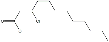 3-Chlorododecanoic acid methyl ester Struktur