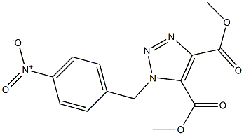 1-(4-Nitrobenzyl)-1H-1,2,3-triazole-4,5-dicarboxylic acid dimethyl ester Structure