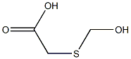 (Hydroxymethylthio)acetic acid Struktur