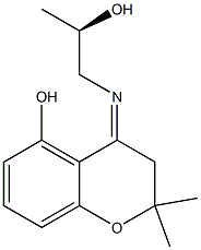 3,4-Dihydro-4-[[(R)-2-hydroxypropyl]imino]-2,2-dimethyl-2H-1-benzopyran-5-ol Structure
