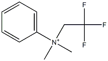 Phenyldimethyl(2,2,2-trifluoroethyl)aminium Struktur