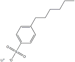4-Hexylbenzenesulfonic acid lithium salt Struktur