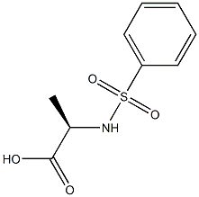 (R)-2-(Phenylsulfonylamino)propanoic acid Struktur