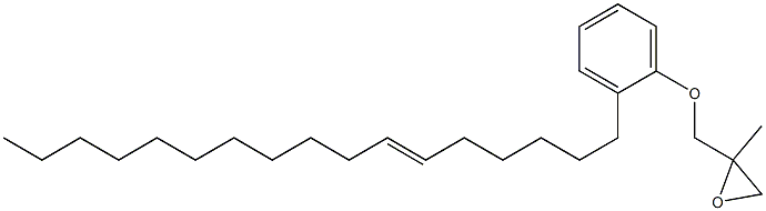 2-(6-Heptadecenyl)phenyl 2-methylglycidyl ether Struktur