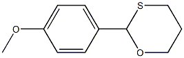 2-(4-Methoxyphenyl)-1,3-oxathiane Struktur