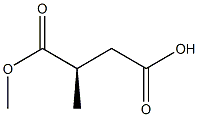 (R)-2-Methylbutanedioic acid 1-methyl ester Struktur