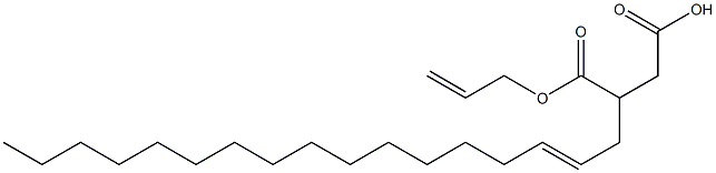 3-(2-Heptadecenyl)succinic acid 1-hydrogen 4-allyl ester Struktur
