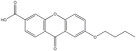 7-Butoxy-9-oxo-9H-xanthene-3-carboxylic acid Struktur