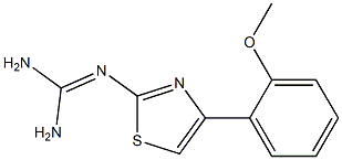 2-[4-(2-Methoxyphenyl)thiazole-2-yl]guanidine Struktur