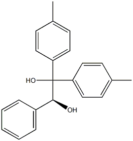 (S)-1,1-Bis(4-methylphenyl)-2-phenylethane-1,2-diol Struktur