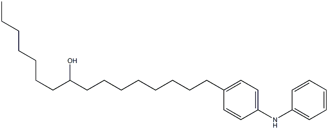 4-(9-Hydroxyhexadecyl)phenylphenylamine Struktur
