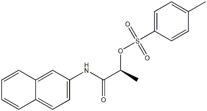 [S,(-)]-N-(2-Naphtyl)-2-[(p-tolylsulfonyl)oxy]propionamide Struktur