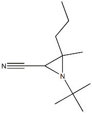 1-(tert-Butyl)-2-cyano-3-methyl-3-propylaziridine Struktur